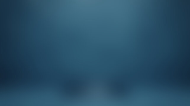 Soft blue studio background with subtle floor and wall gradient and shadows image photo