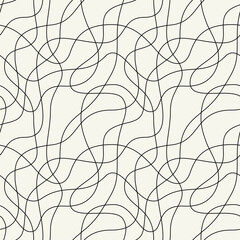 Seamless ripple pattern. Repeating vector texture. Wavy graphic background. Modern graphic design. Can be used as a swatch in Illustrator.