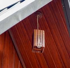 Light outside a house at The Waterfall Villas in Sri Lanka.