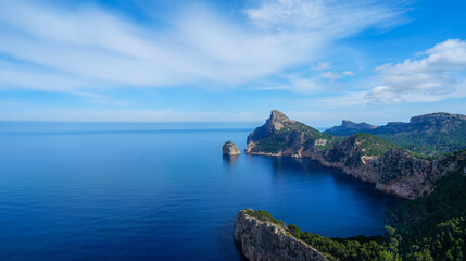 Stunning coastal view from Mirador de es Colomer in Mallorca