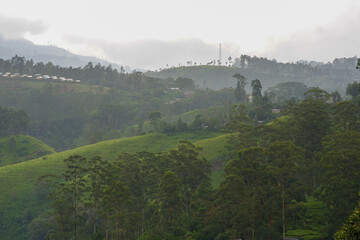 View of the mountains from The Watefall Villas in Sri Lanka.