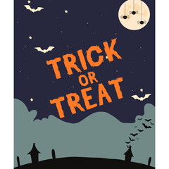 Halloween themed design for background, card, wallpaper 