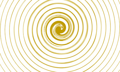 Golden Gaze Hypnosis: A Shimmering Concentric Yellow Spiral Swirl on a Cool Gray Background
