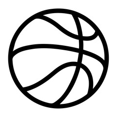 Veterans day vector illustration of a basketball with black lines on a transparent background