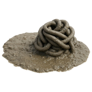 Mangrove Worm Cast Mound in Mudflat