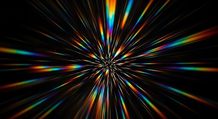 Chromatic Burst - A Focused Display of Light and Color.