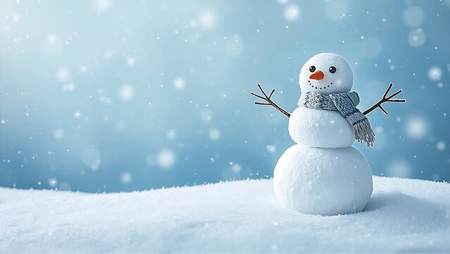 Fototapeta HD Background wallpaper of a snowman in snow - snowman in  snow - christmas 2025