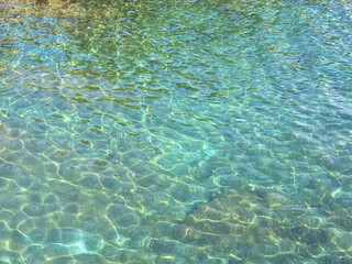 Ocean crystal clear water surface.
