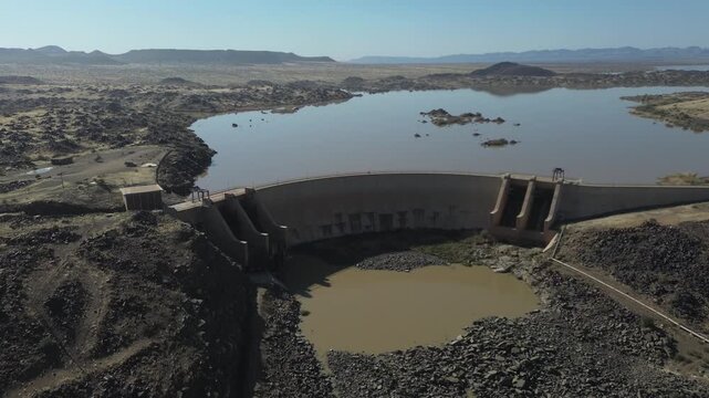 Drone view - Naute Dam, Keetmanshoop, Namibia, Africa