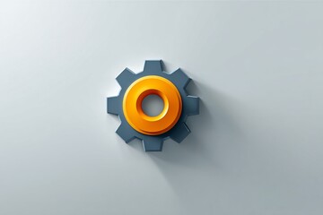 Abstract 3D rendering of a gear, representing mechanism and workflow.