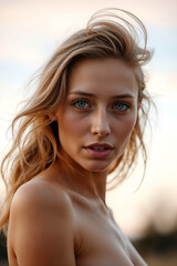 H&uuml;bsche rothaarige Frau