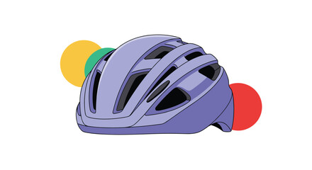 Fototapeta premium Lightweight safety helmet for cycling and outdoor adventures.