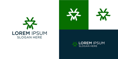 Modern green logo design with geometric triangle shape for sustainable brand identity, perfect for eco-friendly business, nature organization, or innovative technology company