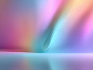 Digital abstract artwork featuring a swirling blend of pink, blue, and purple colors, resembling natural phenomena such as ocean waves or galaxies Soft and diffuse lighting, suggesting - AI-Generated