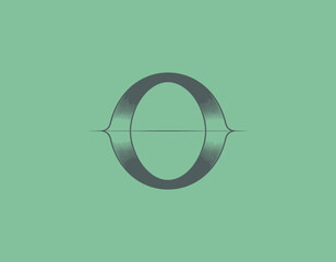 A minimalist design featuring an elegant and modern green abstract shape that portrays fluidity and balance, perfect for branding or artistic projects.