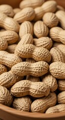 Close-up of Shelled Peanuts - A Nutritious and Delicious Snack.