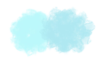 Abstract watercolor paint shape.	