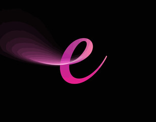 This image displays a sleek letter 'e' logo with a modern, fluid design that evokes feelings of innovation and elegance, perfect for tech-oriented branding.