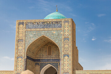 Kalyan mosque is a part of the Poi Kalon islamic religious complex in Bukhara, Uzbekistan