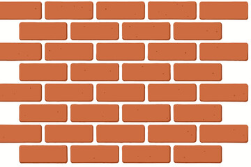 Obraz premium Red brick wall pattern with uniform horizontal rows and natural texture