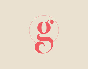 A striking design featuring a lowercase letter g, designed with gradient colors, evoking creativity and uniqueness in typography as an artistic expression.
