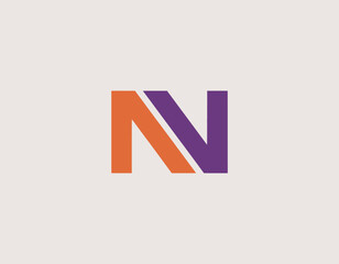 This image depicts a vibrant, multi-colored 'N' letter logo, symbolizing creativity and modernity, perfect for branding agencies, tech companies, or marketing firms.
