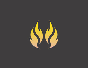 This captivating flame logo symbolizes energy, passion, and transformation, blending vibrant colors that inspire creativity and excitement within an artistic design.