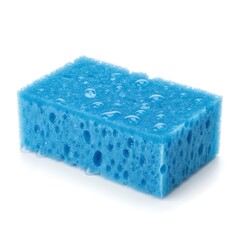 Blue Sponge - A Close-Up of Cleaning and Absorbency.