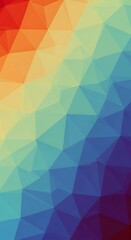 Geometric Rainbow - A Vibrant Spectrum of Polygonal Art.