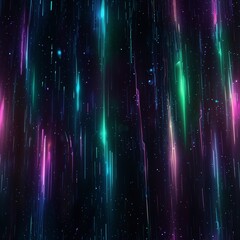 Colorful abstract background with streaks of light and shimmering stars 