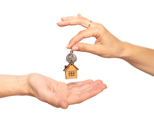 real estate agent holding keys