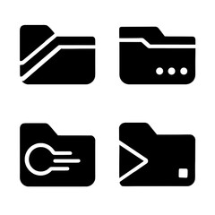 vector illustration of a set of icons for design