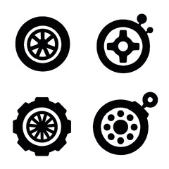vector illustration of a set of icons for design