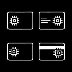 vector illustration of a set of icons for design