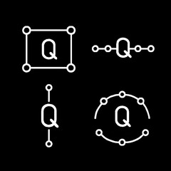 vector illustration of a set of icons for design