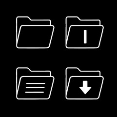 vector illustration of a set of icons for design