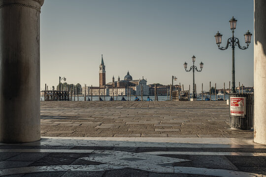 San Giorgio Maggiore island from Doge's Palace in Venice.