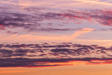 sunset over the sea