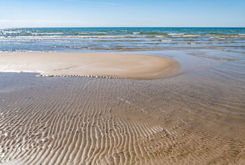 Beautiful Beach at Sandbanks Provincial Park on a Sunny Autumn Day