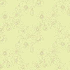 seamless background with flowers