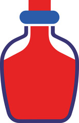 dressing bottle clip art on transparent background