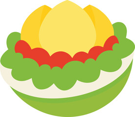 egg salad clip art on transparent background