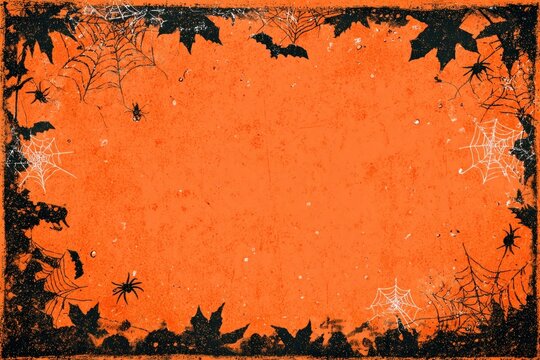 Halloween border frame, spooky style