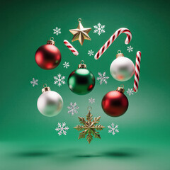 christmas background with christmas tree