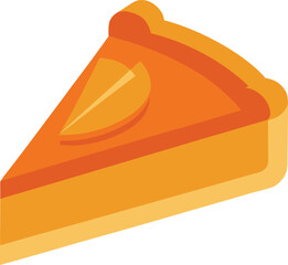 pumpkin pie clip art on transparent background