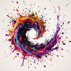 abstract colorful swirl