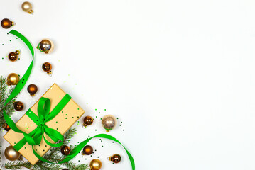 This is an Elegant Christmas Gift adorned with Beautiful Decoration and Lovely Ornaments