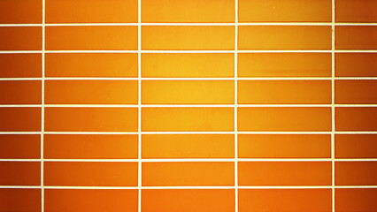 Orange new brick wall texture background.
