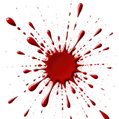 red blood splatter