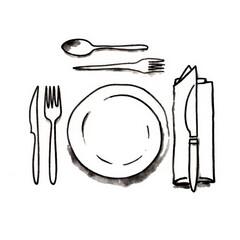 set of kitchen utensils